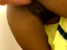 Bath Floozy Screws Her Own Unshaved Twat