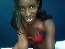 I'm sucking a dildo in my amateur ebony sex video