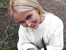 Blonde Hottie Fucks Outdoors