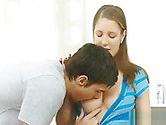 Lustful Hunk Is Spooning Playgirl On The Couch