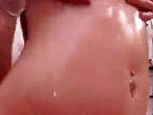 seanna n friend in white thongs and babyoil