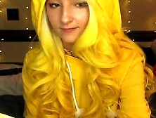 AftynRose ASMR Bananya Kittycat eating Bananas August Video