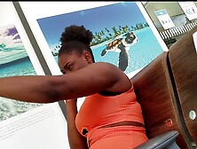 French Black Big Tits Slut Caught On Hidden Camera
