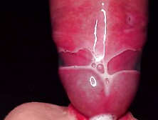 Blowjob with Condom,  Then Breaks It and Takes All the Sperm in His Mouth