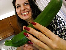 Chubby mature stuffs everything in her ass and pussy