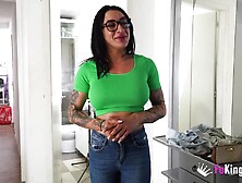 Busty Latina Nelia Estrada Is Going To Show Us Her Pole Dancing Skills!