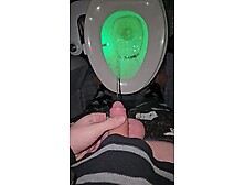 Biggest Morning Void urine into My Personal Crapper