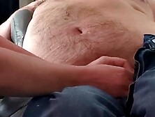 Boywonder shoots out a long load after a hand job by Angie