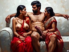 Indian Lucky Fucking Two College Girls Best Threesome Sex With Car Toon
