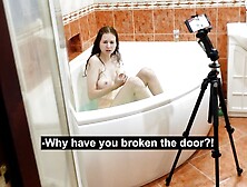 I caught my roommate in the bathroom filming a strange video.