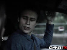 Teen cuckolds boyfriend with black guy