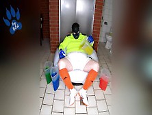 Soccer Gunge Pup Making A (Colourful) Mess (W/ Happy Ending)