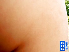 Licking hairy mature's ass