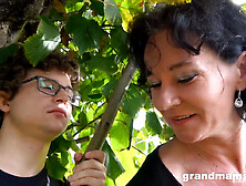Senior Citizen Gets Off On Fucking College Nerds With Rita Black