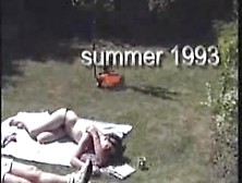 Hot blowjob in the back yard