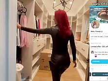 Tore This Slut s Leather Outfit