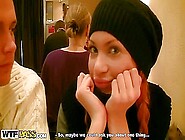 Denis, Eric And Mayola In Redhead Slut In Public Toilet Fuck