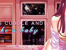 Lovely anime hotties loves to cuddle and make love in an ASMR video