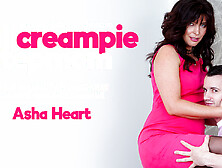 Milf Asha Heart Gets Fucked In The Ass By Her Stepson And Receive An Anal Creampie