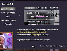 REAL LIFE PUBLIC EXHIBITIONIST PLAYS ANIME FLASHING GAME: Secret Flasher Sereka-san