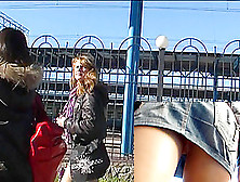 Hawt legal age teenager beauty upskirt (fake) clip (18+)