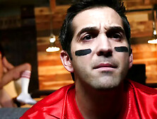 Snack Attack - brunette girlfriend with small tits cheating on her soccer loving partner