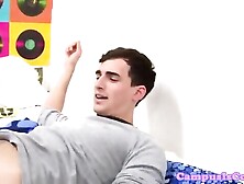 Closeup College Flashers At A Dorm Party