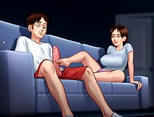 Lustful Anime Game with Footjob and Full Sex Creampie