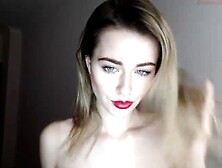 Webcam Busty Blonde Babe Dildo Fuck