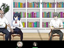 Cute lady giving blow job to a stud in Ntr. lesson porn ryona manga game episode