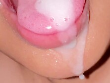 When My Mom Is At Bathroom,  I Suck My Stepdad Cock (ASMR BLOWJOB SUPPER SLOPPY ORAL CREAMPIE)