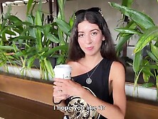 Blowjob In A Public Toilet Starbucks And Cumwalk - She Drinks Coffee With Cum On Face Among People