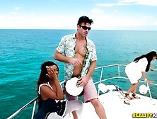 Boat fucking session with insatiable brunette Skyler Nicole