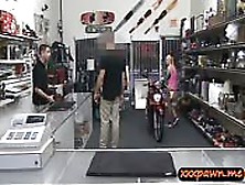 Small Tits Blonde Nailed At The Pawnshop