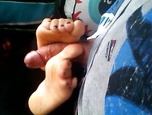 Skilled Amateur Gf Giving Me Pov Footjob And Receiving Cum On Her Feet