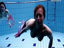 Underwater hot girls swimming naked