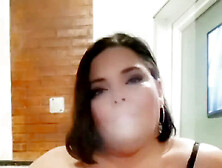 Bbw Milf Smokes For You While You Jerk Off.  Smoking Fetish.