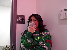 My dirty coworker blowed my rod at the office Christmas party - Cami Strella