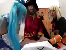 Konosuba Cosplay: Aqua,  Megumin,  and Darkness