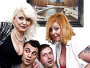 Curvy Grannies Are Having A Sex Party With Two Younger Men