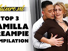 69 dirt with enchanting Mugur and Camilla Creampie from Mature NL