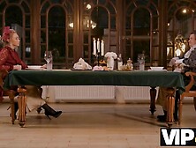 VIP4K.  Cuckold proceeds reading newspaper whilst horticulturist bangs his wife