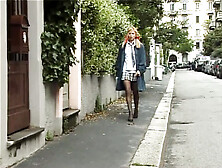 Hard Large Jock From Behind for a Hot Brunette hair