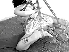 Kinktober day 11: FIGGING KINK - Tied up and climax with Redhead root inside her rear-end: Bdsmlovers91