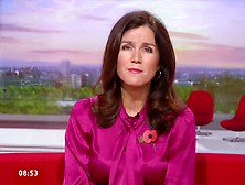 Susanna Reid Purple Satin Top Bbc Breakfast Short Skirt Hd - Hd