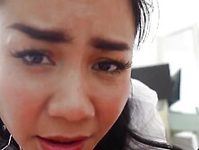 Thai maid whipped and cum over