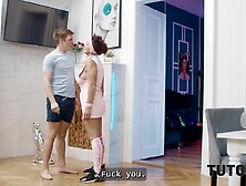 TUTOR4K.  The Coach Compilation.  Sexy sex with intimate teachers Aubrey Ebony,  Tanya Foxxx and Moon Flower