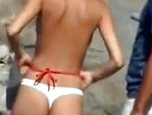 Nudist Wife At The Beach Filmed On Voyeur Cam