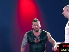 Sadomasochism boy pounds taut homosexual butt