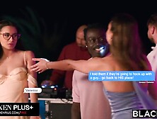 BLACKED BBC-Hungry Besties Elena Vedem, Vanessa Alessia,  & Sophie Weber Take Turns Riding Freddy's Biggest Dong